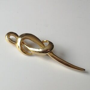 TREND 2026 Vintage 1980s Abstract Brooch Goldplated Unisex